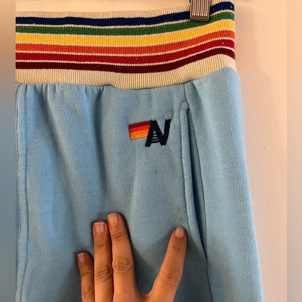 Aviator Nation Rainbow Rib Sweatpants - Picture 3 of 4